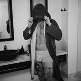 Retro Boxer Briefs aus Bambus Obsidian Black