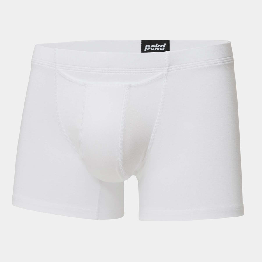 PCKD Boxer Briefs / Boxershorts im Retro-Stil aus Bambus. In der Farbe Diamond White. In Größen S - XXL. Online kaufen auf pckd.de!