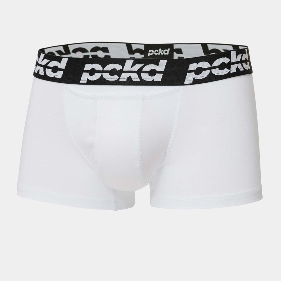 PCKD Boxer Trunks / Boxershorts im Sport-Stil aus Bambus. In der Farbe Diamond White. In Größen S - XXL. Online kaufen auf pckd.de!