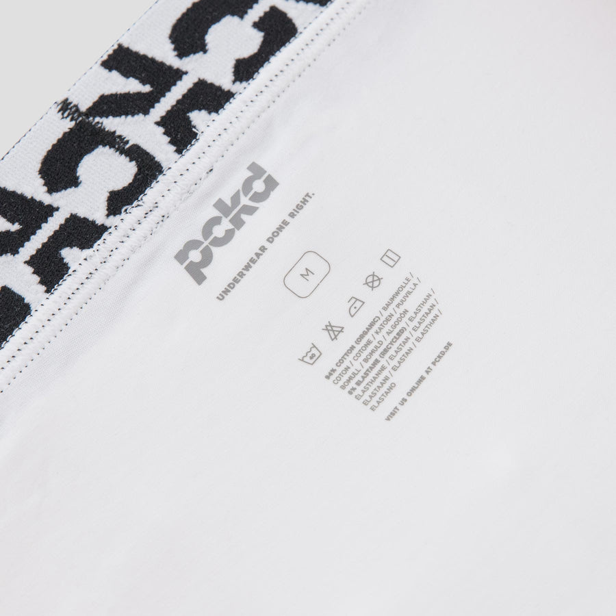 Boxer Trunks aus Bio-Baumwolle Diamond White