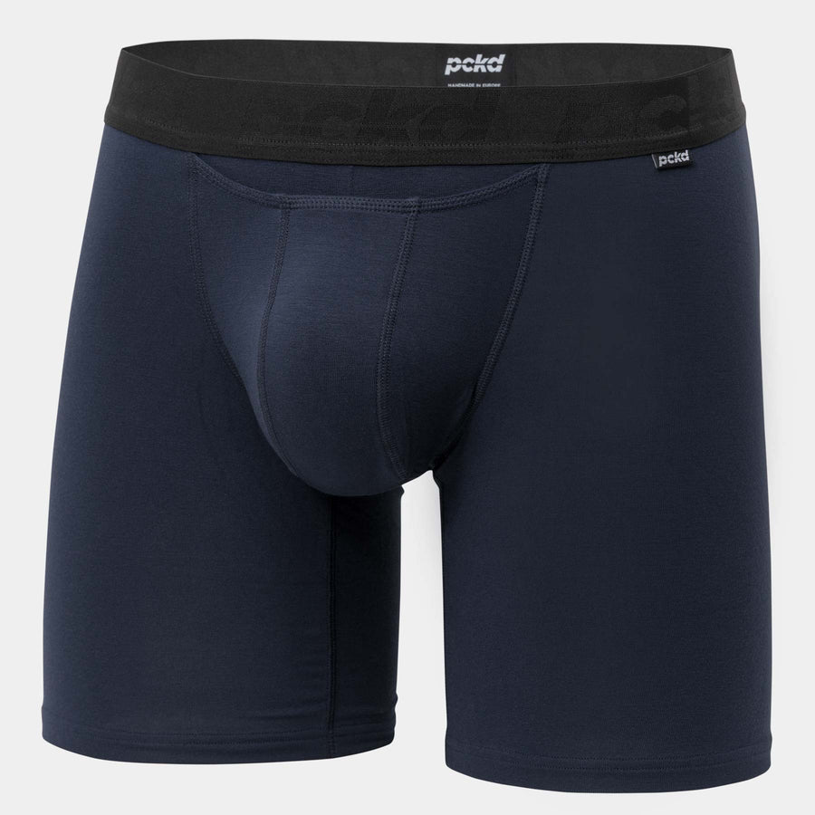 PCKD Midway Briefs / Boxershorts im Klassik-Stil aus Bambus. In der Farbe Midnight Blue. In Größen S - XXL. Online kaufen auf pckd.de!